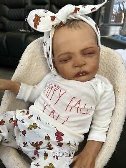 Ooak Reborn newborn baby Girl reborn bAby Daysha Art doll