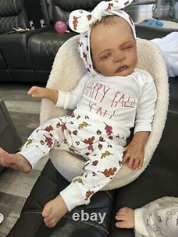 Ooak Reborn newborn baby Girl reborn bAby Daysha Art doll