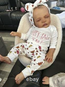 Ooak Reborn newborn baby Girl reborn bAby Daysha Art doll