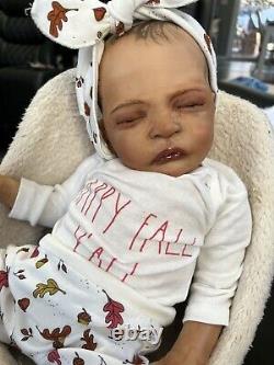 Ooak Reborn newborn baby Girl reborn bAby Daysha Art doll