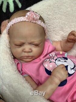 Ooak Reborn newborn baby Girl reborn baby Zoe art doll