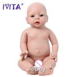 Popular 20Lifelike Reborn Baby Lovely Girl Silicone Infant Doll Art Collection