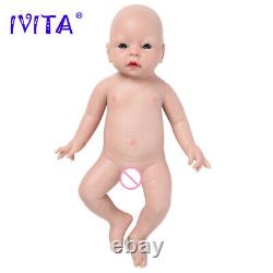 Popular 20Lifelike Reborn Baby Lovely Girl Silicone Infant Doll Art Collection