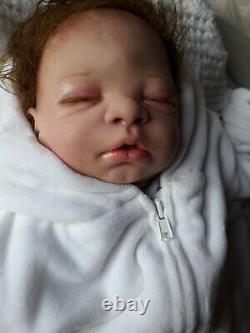 Pre Loved hand painted Reborn Baby Doll Kendall By S Sullivan 2009 19 Inches