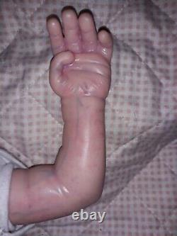 Pre Loved hand painted Reborn Baby Doll Kendall By S Sullivan 2009 19 Inches