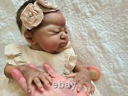 Pre owned, Rare, Ethnic Reborn Doll Everleigh by Laura Lee Eagles