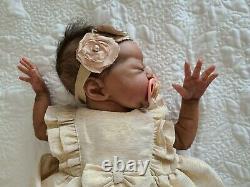 Pre owned, Rare, Ethnic Reborn Doll Everleigh by Laura Lee Eagles