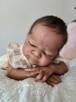 Pre owned, Rare, Ethnic Reborn Doll Everleigh by Laura Lee Eagles