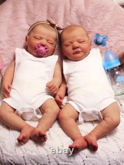 Precious Baban Reborn Twin Baby Girl and Boy, Tally by Elisa marx