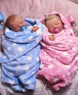 Precious Baban Reborn Twin Baby Girl and Boy, Tally by Elisa marx