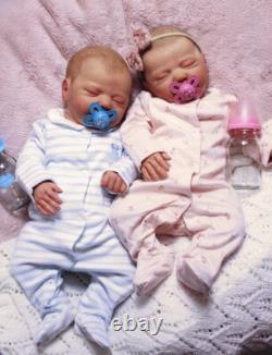 Precious Baban Reborn Twin Baby Girl and Boy, Tally by Elisa marx