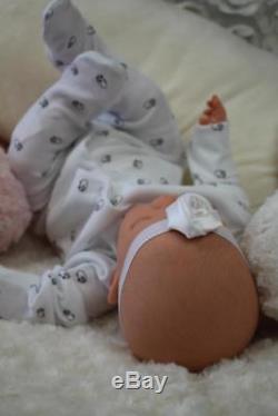 Pretty Reborn Lotty Baby Girl Doll Painted Hair Nubornz Nursery