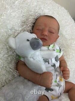 Price Reduced Deena's Realistic Reborn Baby Boy (Jaxson) Asleep 19 long