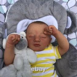 Price Reduced Deena's Realistic Reborn Baby Boy (Jaxson) Asleep 19 long