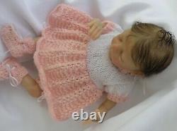 Promise baby sleeping lifelike preemie girl reborn & rooted by Merriebabies