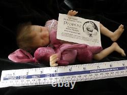 Promise baby sleeping lifelike preemie girl reborn & rooted by Merriebabies