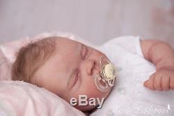 Prototype Solid Silicone Baby Girl CAITLYN Bonnie Sieben reborn art doll