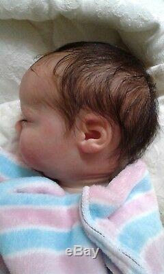 QUEEN'S CRIB OOAK REBORN BABY GIRL/BOY DOLL PRINCESS ANA! Fully rooted head