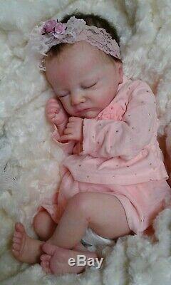 QUEEN'S CRIB OOAK REBORN BABY GIRL DOLL PRINCESS CHARLOTTE! By Laura Eagles