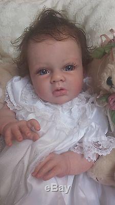 Queen's Crib Ooak Reborn Baby Girl Doll Princess Lenya! Ariella Awake