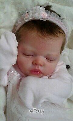 QUEEN'S CRIB OOAK REBORN BABY GIRL DOLL PRINCESS TIA! By Bonnie Sieben