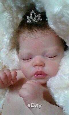 QUEEN'S CRIB OOAK REBORN BABY GIRL DOLL PRINCESS TIA! By Bonnie Sieben