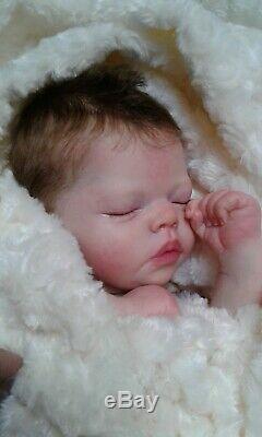 QUEEN'S CRIB OOAK REBORN BABY GIRL DOLL PRINCESS TIA! By Bonnie Sieben