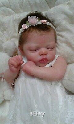 QUEEN'S CRIB OOAK REBORN BABY GIRL DOLL PRINCESS TIA! By Bonnie Sieben