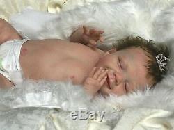 Queen's Crib Ooak Reborn Baby Girl Doll April Asleep! Sold Out