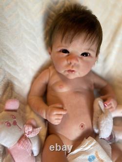 READY TO SHIP NOW! Chloe Reborn Baby Linda murray doll lifelike girl full body
