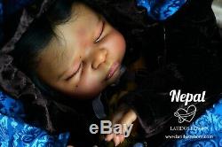 REBORN BABY DOLL NEPAL from LeeLou- Artist Irene Golden-ETHNIC BLASIAN DOLL