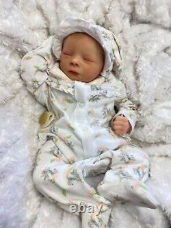 REBORN BABY GIRL ART DOLL PETER RABBIT OUTFIT UK ARTIST REALBORN SCULPT c