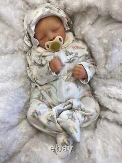 REBORN BABY GIRL ART DOLL PETER RABBIT OUTFIT UK ARTIST REALBORN SCULPT c