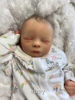 REBORN BABY GIRL ART DOLL PETER RABBIT OUTFIT UK ARTIST REALBORN SCULPT c