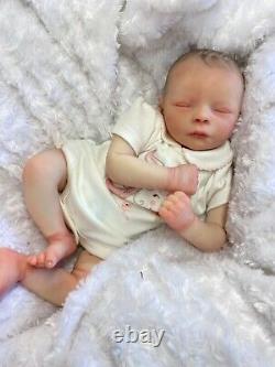 REBORN BABY GIRL ART DOLL PETER RABBIT OUTFIT UK ARTIST REALBORN SCULPT c