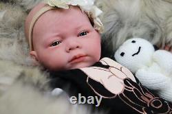 REBORN Baby CHILD`S doll Artist 11yrs ChickyPies Sunbeambabies BLUE EYES + GIFT