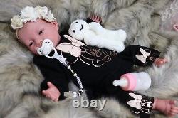 REBORN Baby CHILD`S doll Artist 11yrs ChickyPies Sunbeambabies BLUE EYES + GIFT