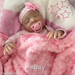 Reborn Doll Baby Girls Summer Realistic 22 Real Lifelike Childs Newborn Size