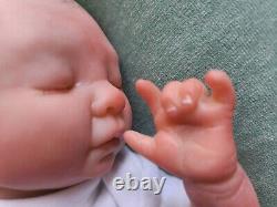 REBORN MINI Baby BOY GENUINE BYRON doll ChickyPies 10 Weighted TEXTURED SKIN