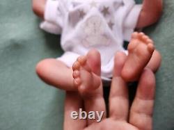 REBORN MINI Baby BOY GENUINE BYRON doll ChickyPies 10 Weighted TEXTURED SKIN