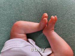 REBORN MINI Baby BOY GENUINE BYRON doll ChickyPies 10 Weighted TEXTURED SKIN