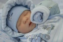 REBORN lifelike baby boy doll Darren Asleep Sleeping Realborn Bountiful Baby