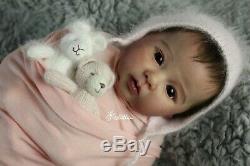 REDUCED Reborn doll Raven by Ping Lau, artist, LK Littles 19 New Condition