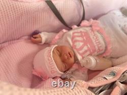 Ready to ship Ariella Reva Schick Lifelike Doll Reborn Sleeping Newborn 0-3 Baby