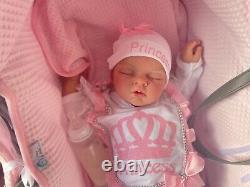 Ready to ship Ariella Reva Schick Lifelike Doll Reborn Sleeping Newborn 0-3 Baby
