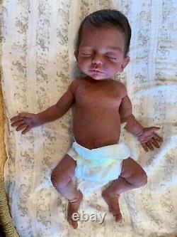 Ready to ship, Full body solid silicone newborn baby girl doll Madeline