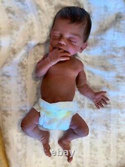 Ready to ship, Full body solid silicone newborn baby girl doll Madeline