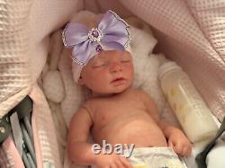 Ready2ship Indra Reva Full body girl Lifelike Doll Reborn Sleeping Newborn Baby