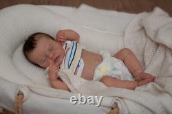 Real Reborn Sleeping Baby Dolls Lifelike Newborn Full Body Silicone Doll 19In