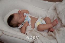 Real Reborn Sleeping Baby Dolls Lifelike Newborn Full Body Silicone Doll 19In